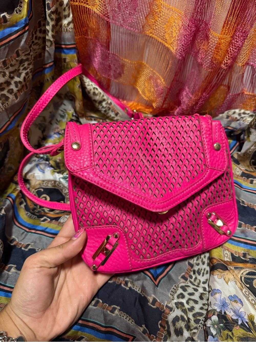 Hot Pink Women’s Crossbody Bag - Rebecca Minkoff- from Sony costumes